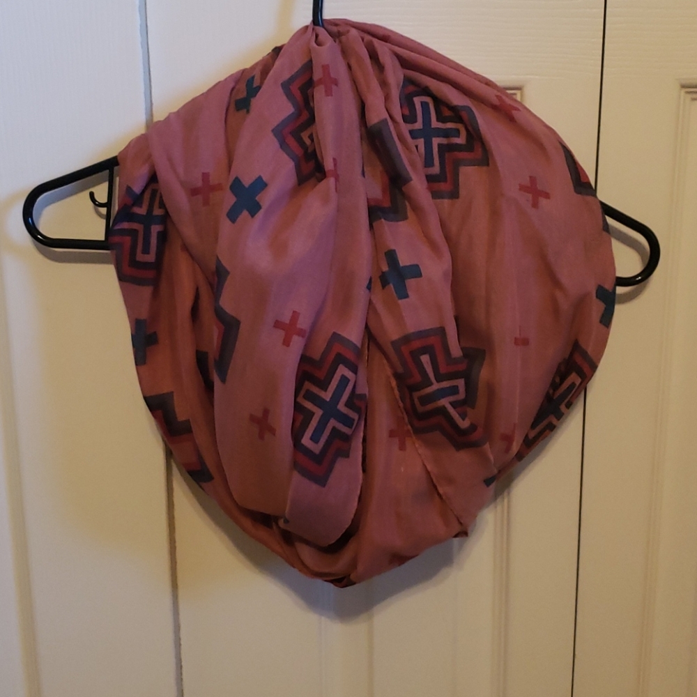 LOWEST PRICE-Pink Infinity Scarf